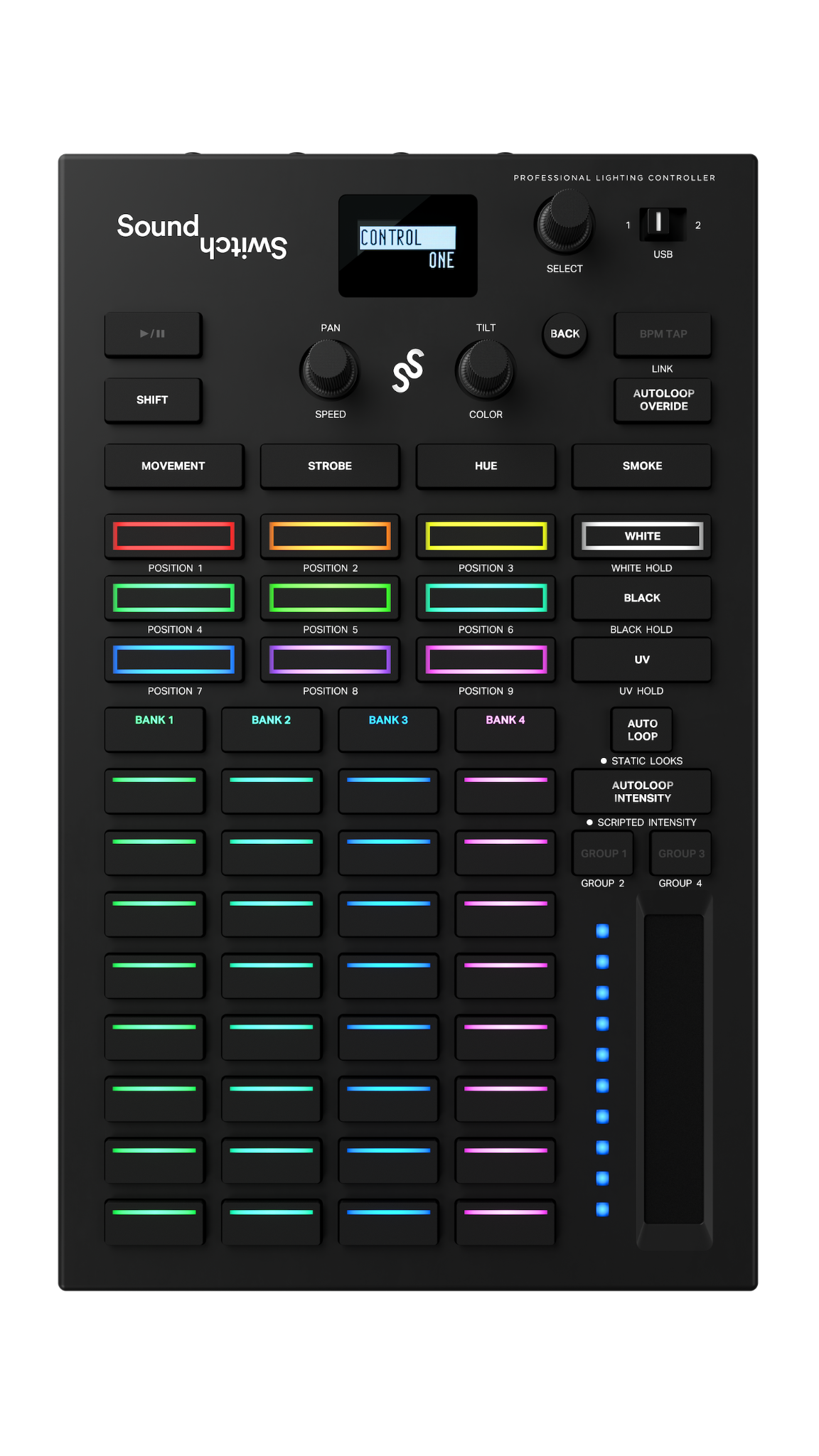 SoundSwitch Control One podczas pracy